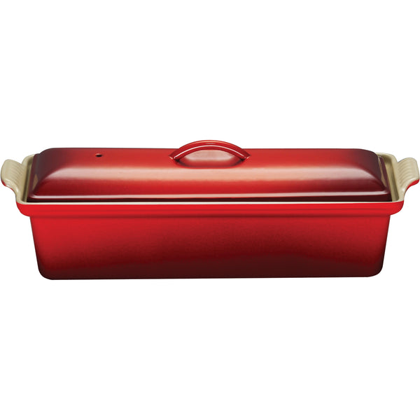 LE CREUSET 2-QUART PATE TERRINE - CERISE
