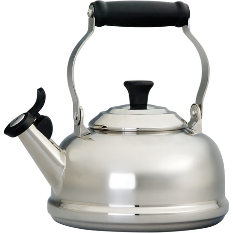LE CREUSET 1.8-QUART STAINLESS STEEL CLASSIC WHISTLING KETTLE