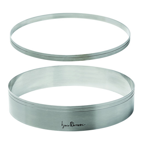 MASSARI STAINLESS STEEL RINGS SET 9.4'' & 9.1'' DIAMETER