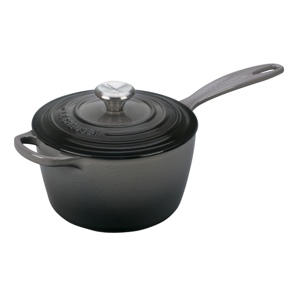 LE CRUESET 1.75-QUART SIGNATURE SAUCEPAN - OYSTER