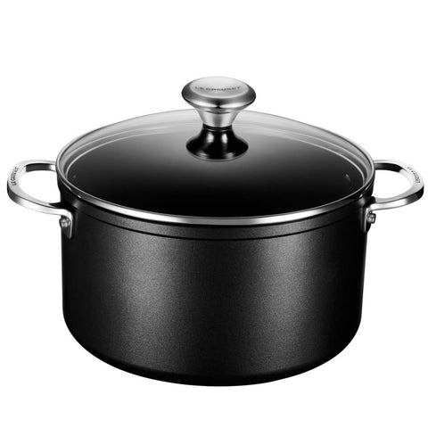 Le Creuset Toughened Nonstick PRO 6-1/3 qt. Stockpot with Glass Lid
