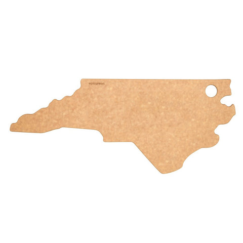 EPICUREAN STATE SHAPES 18.5"×8" CUTTING BOARD - NORTH CAROLINA