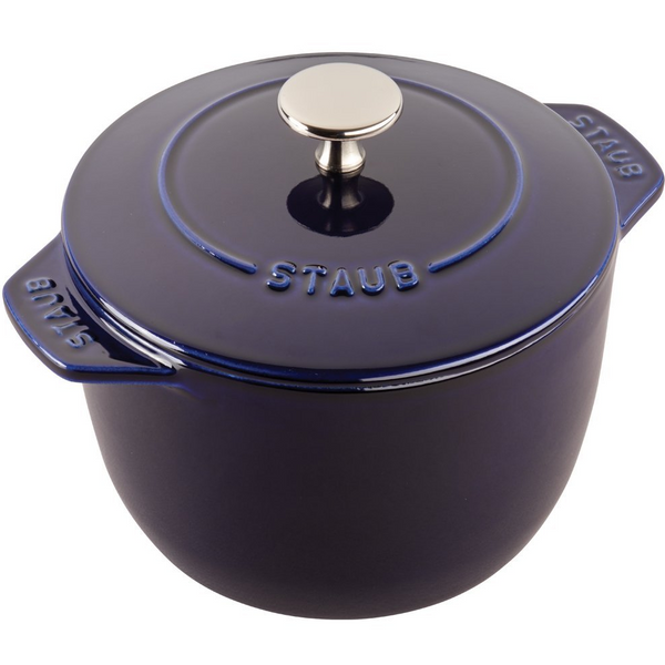 STAUB CAST IRON 1.5-QUART PETITE FRENCH OVEN - DARK BLUE