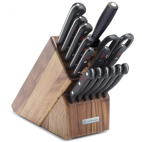 Wusthof Gourmet 16-Piece Knife Block Set - Acacia