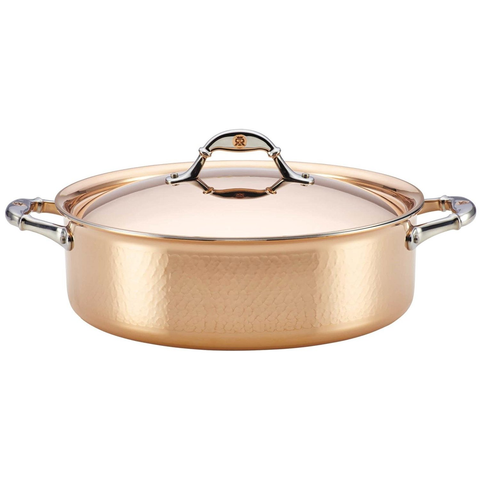 Ruffoni Symphonia Cupra 7-Quart Covered Braiser - Copper