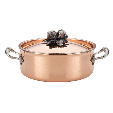 Ruffoni Opus Cupra 4-Quart Covered Braiser, Copper