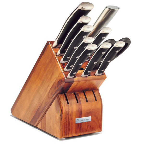 Wusthof Classic IKON 11-Piece Knife Block Set - Acacia