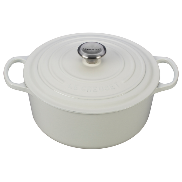 LE CREUSET 4.5-QUART ROUND DUTCH OVEN - WHITE