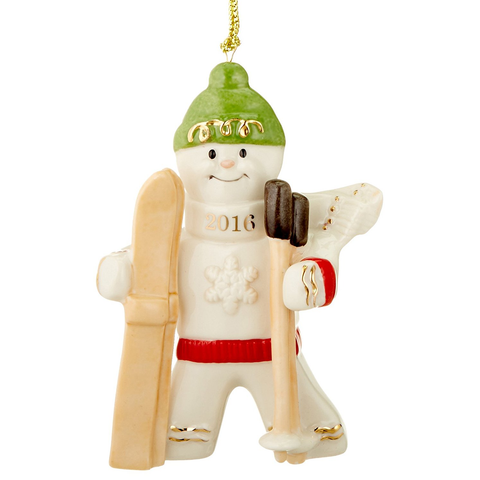 LENOX 2016 DOWNHILL DELIGHT GINGERBREAD ORNAMENT