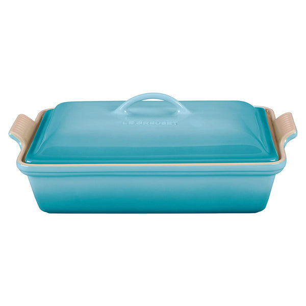 Le Creuset 4 qt. Heritage Covered Rectangular Casserole - Caribbean