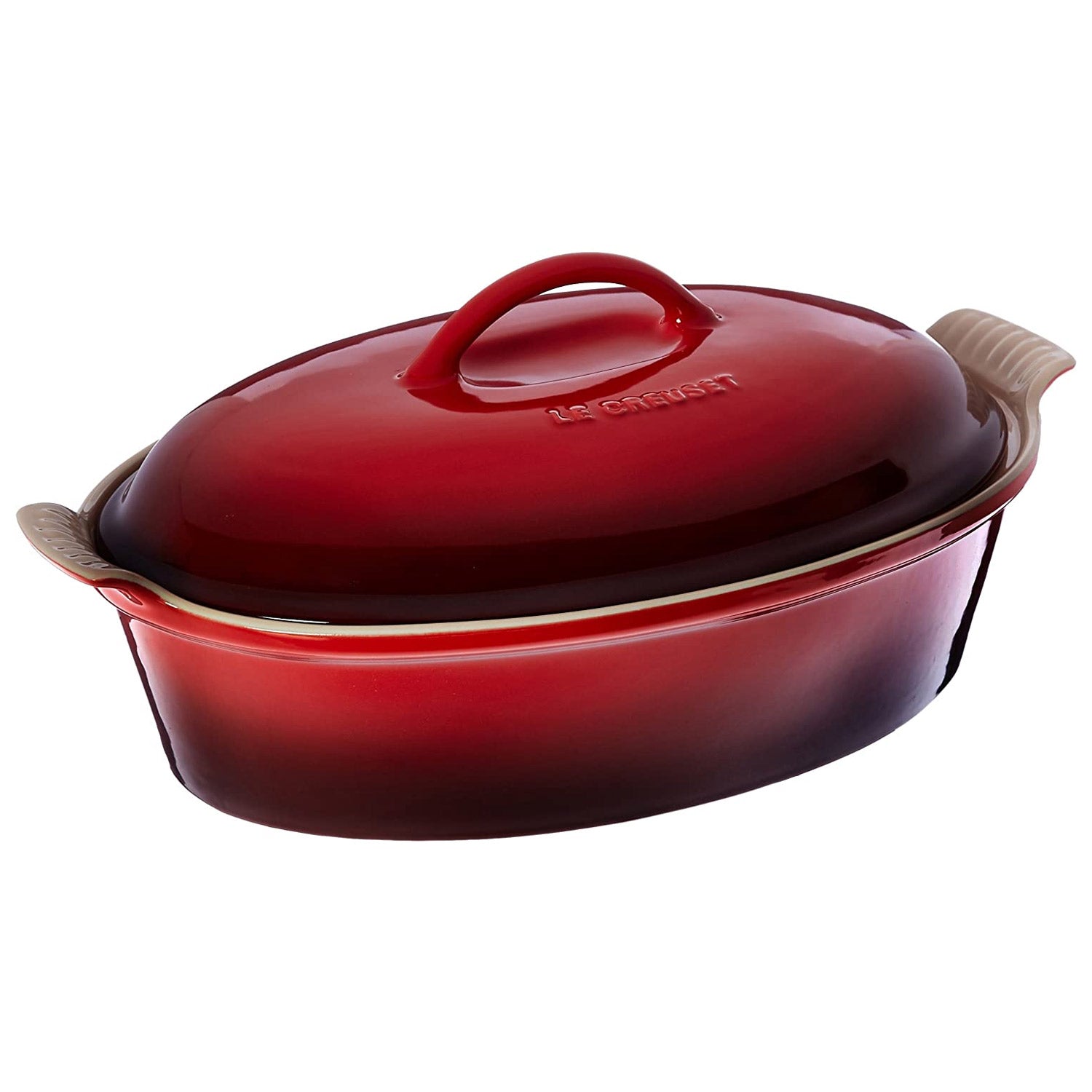 5 Qt. Casserole Dish with Lid, Red, SMEG