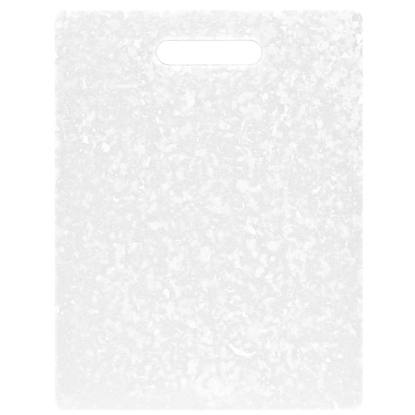 Dexas Classic Jelli Cutting Board with Handle, 8.5" x 11", White Granite Pattern