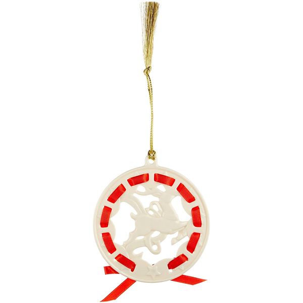 LENOX 2016 CHRISTMAS WRAPPINGS REINDEER ORNAMENT